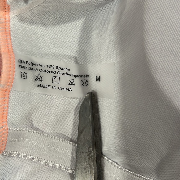 Long Sleeve two piece pink and blue flower print bathing suit with built in bra - Picture 5 of 11